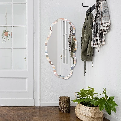 Irregular printed mirror Pastel geometry
