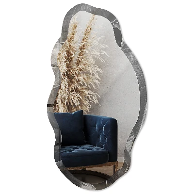Irregular printed mirror Tropical elegance