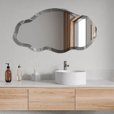 Irregular printed mirror Tropical elegance
