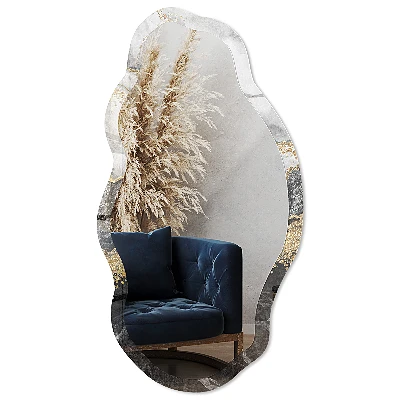 Irregular printed mirror Marble bands