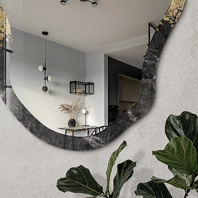 Irregular printed mirror Marble bands