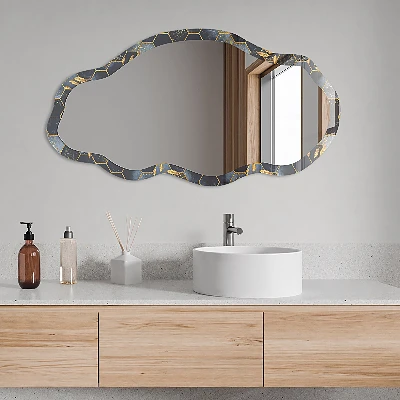 Irregular printed mirror Geometric pattern