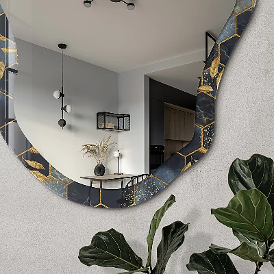 Irregular printed mirror Geometric pattern