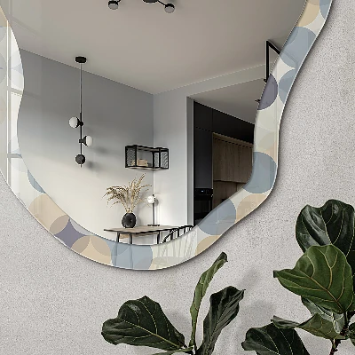 Irregular printed mirror Dotted pattern