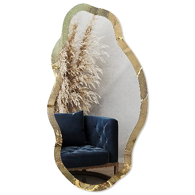 Irregular printed mirror Marble abstraction