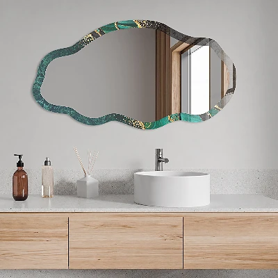 Irregular printed mirror Green stripes