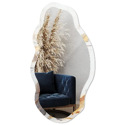 Irregular printed mirror Marble pattern