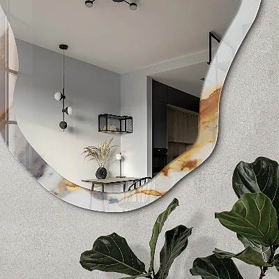 Irregular printed mirror Marble pattern