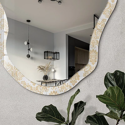 Irregular printed mirror Elegant ornament
