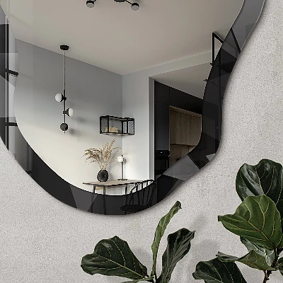 Irregular printed mirror Geometric depth