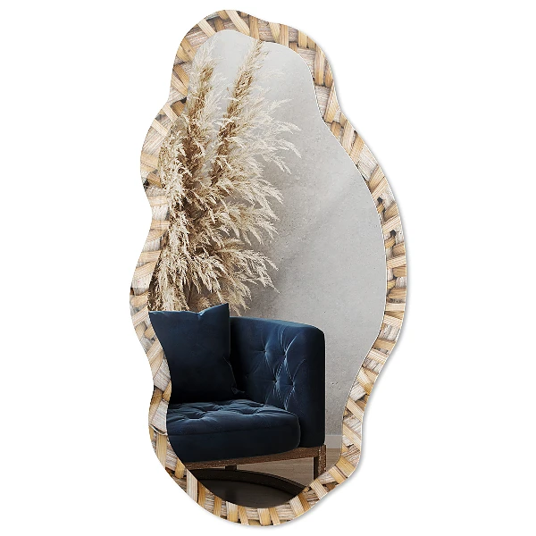 Irregular printed mirror Nature Basket
