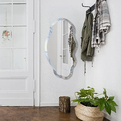 Irregular printed mirror Pastel abstraction