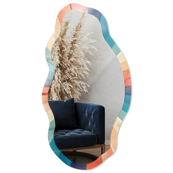 Irregular printed mirror The energy of color