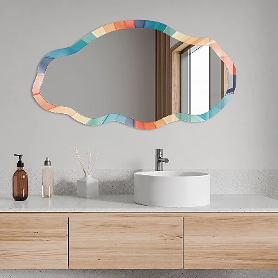 Irregular printed mirror The energy of color
