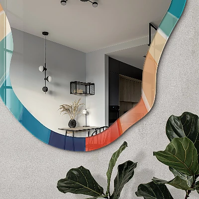 Irregular printed mirror The energy of color