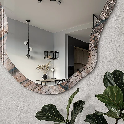 Irregular printed mirror Natural texture