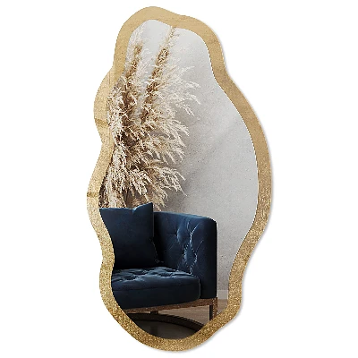 Irregular printed mirror Warm texture