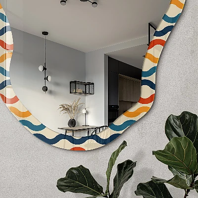 Irregular printed mirror Wave energy