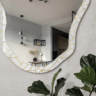 Irregular printed mirror Stylish geometry