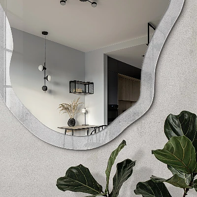 Irregular printed mirror Gray texture