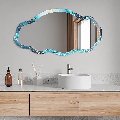 Irregular printed mirror Abstract wave