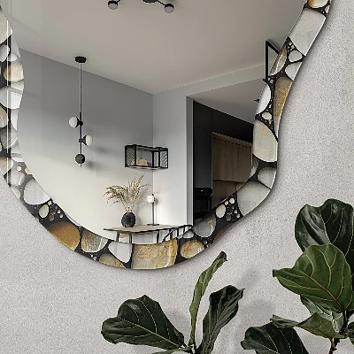 Irregular printed mirror Stone mosaic
