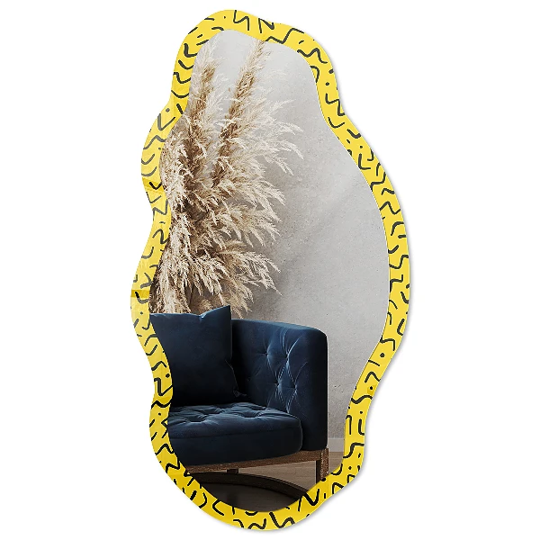 Irregular printed mirror Creative energy
