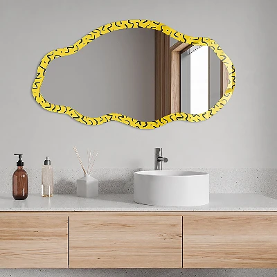 Irregular printed mirror Creative energy