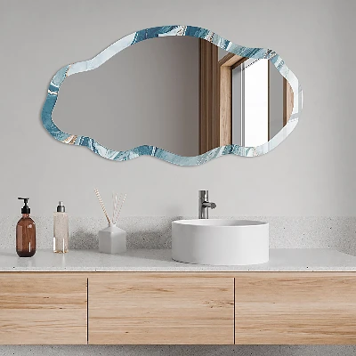 Irregular printed mirror Marble waves