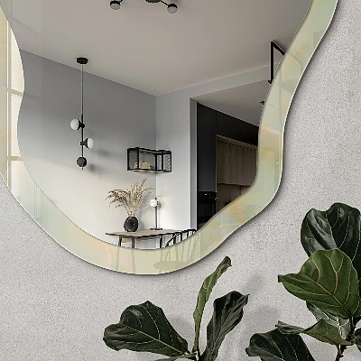 Irregular printed mirror Pastel pattern