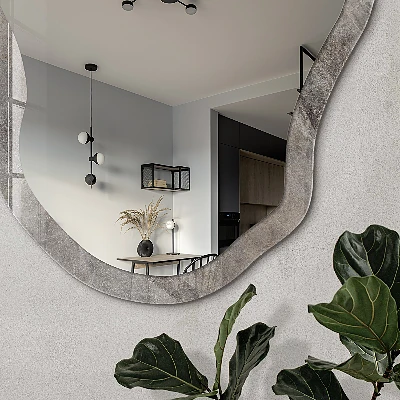 Irregular printed mirror Stone texture