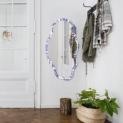 Irregular printed mirror Tropical botany