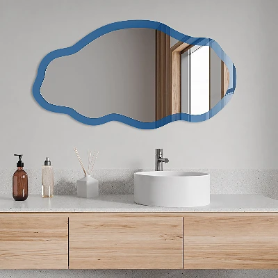Irregular printed mirror Dark blue