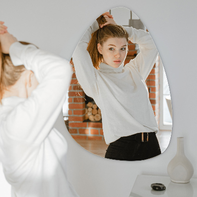 Irregular shaped mirror Frameless wall-mounted