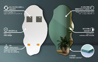 Asymmetric mirror stylish accessory