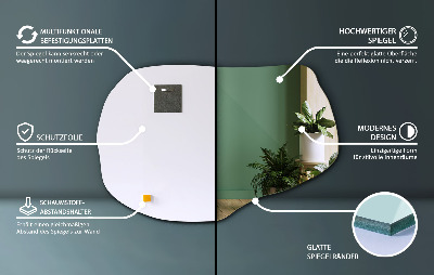 Unusual shaped mirror unique