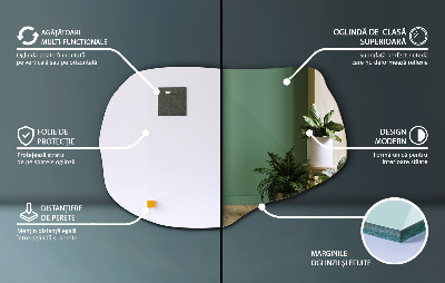 Unusual shaped mirror unique