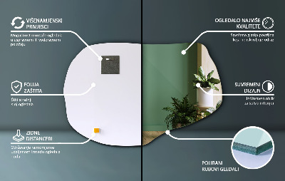 Unusual shaped mirror unique