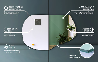 Unusual shaped mirror unique