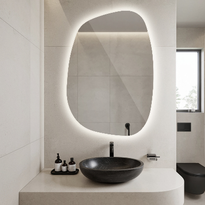Exclusive LED mirror with delicate lines
