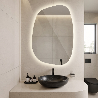 Exclusive LED mirror with delicate lines