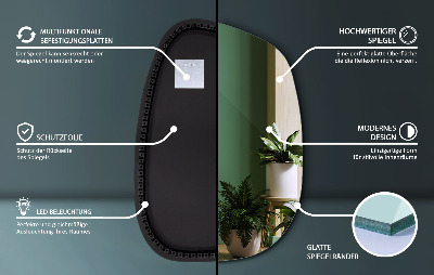 Exclusive LED mirror with delicate lines