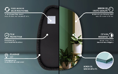 Exclusive LED mirror with delicate lines