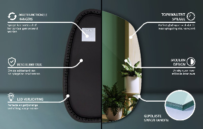 Exclusive LED mirror with delicate lines