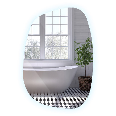 Exclusive LED mirror with delicate lines