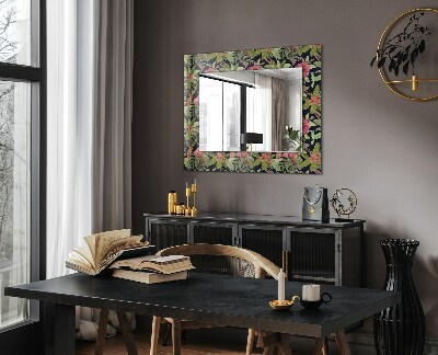 Wall mirror design Flowers and birds