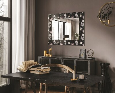 Decorative mirror Skulls and flowers