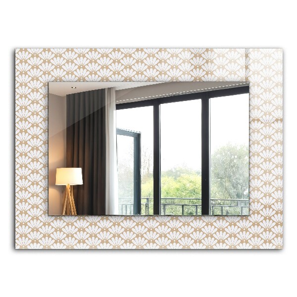 Wall mirror design Flower geometric pattern