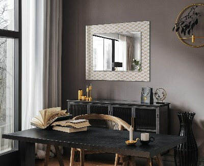 Wall mirror design Flower geometric pattern