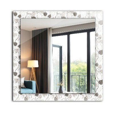 Decorative mirror Leaf pattern